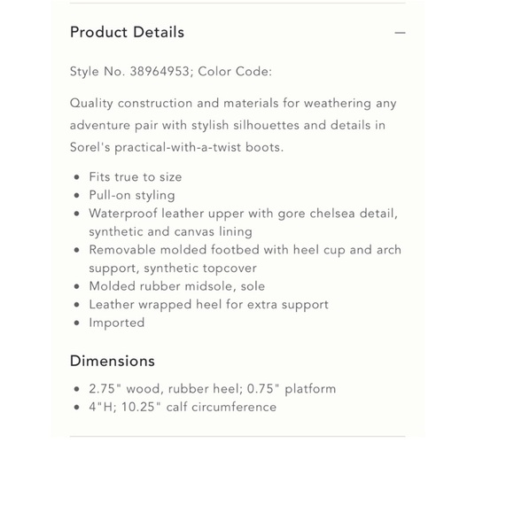 Sorel Addington waterproof leather heeled Chelsea boots - Picture 14 of 14